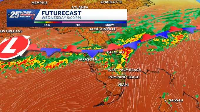 Stalled front keeps rain and storms in South Florida through week