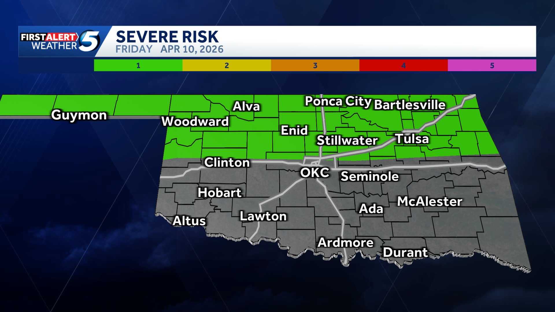 Oklahoma Weather Forecast: Severe storms return - KOCO