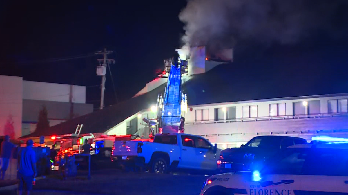 Dispatch: No injuries reported after fire forces evacuation of dozens from Florence motel