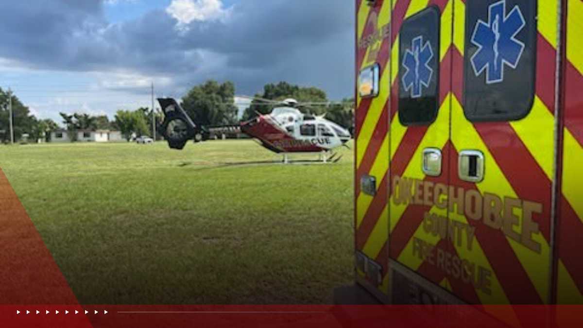 Man struck by lightning in Okeechobee airlifted to hospital