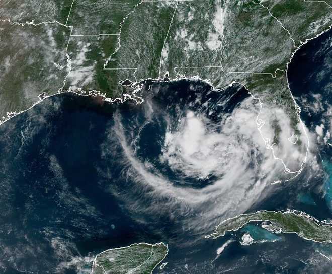 Satellite imagery of disturbance off Florida’s west coast