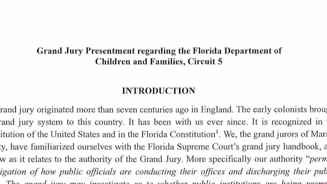 Grand jury report accuses DCF of 'failing catastrophically' in several Central Florida counties