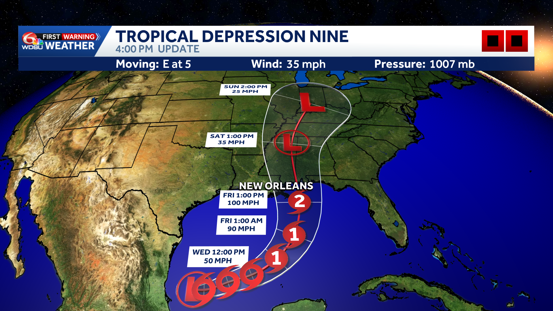 New Orleans and Louisiana prepare for Tropical Depression Nine 2 New Orleans and Louisiana prepare for Tropical Depression Nine