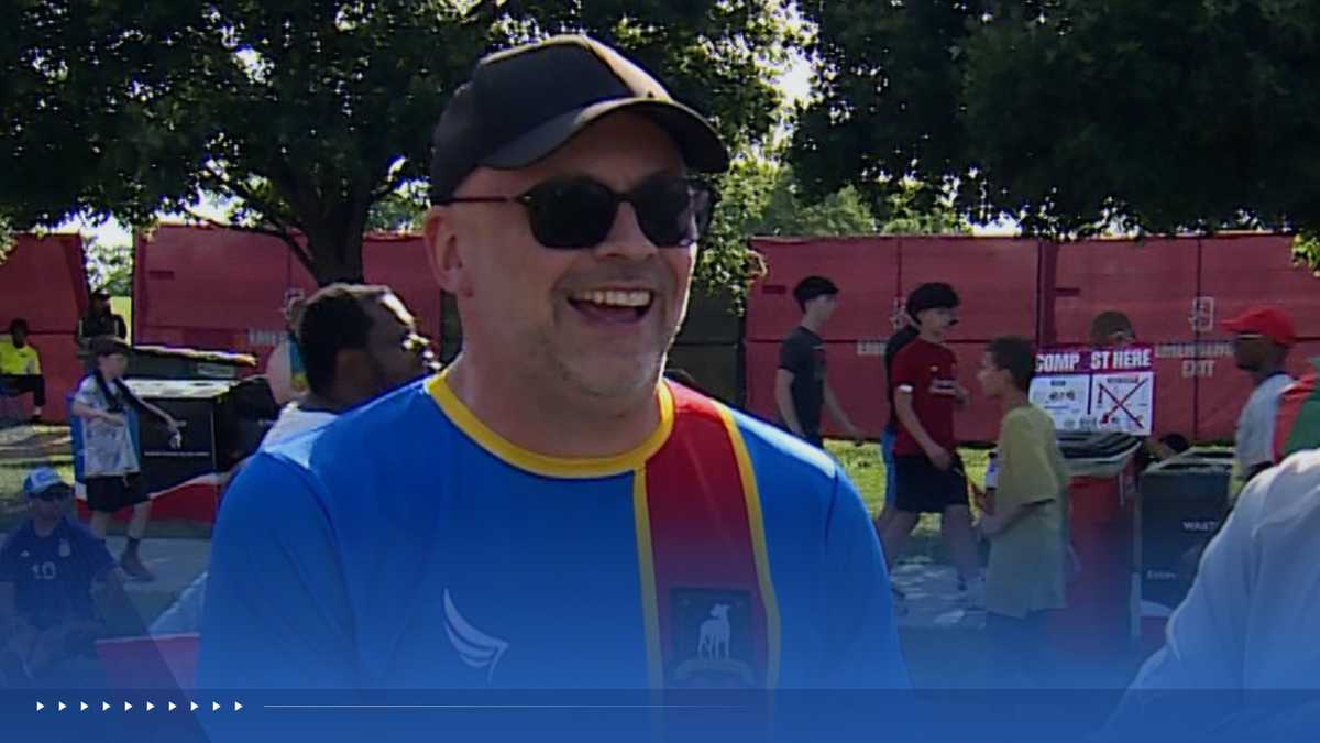 Viral road-tripper from England traveling the US for World Cup makes stop in Kansas City
