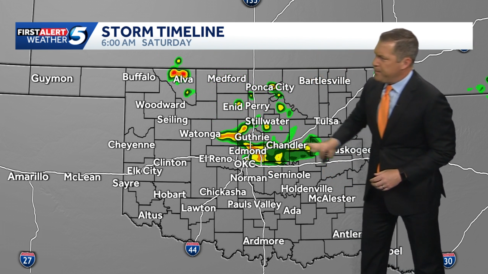 TIMELINE: Beautiful weekend with slight chance of showers for parts of Oklahoma