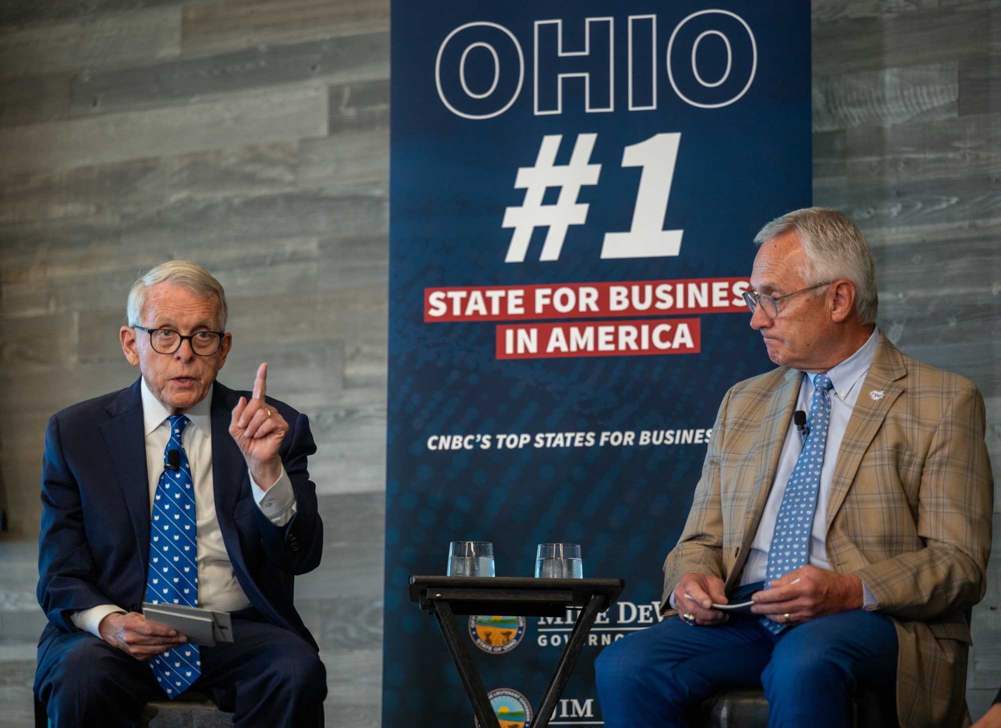 wlwt.com - Matthew Dietz - Ohio Gov. DeWine, Lt. Gov Tressel stop in Cincinnati for Heart of Opportunity tour