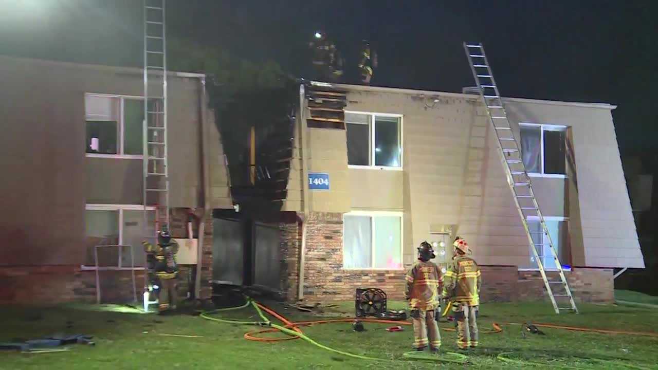 One person taken to hospital as Midwest City fire crews knock out apartment fire