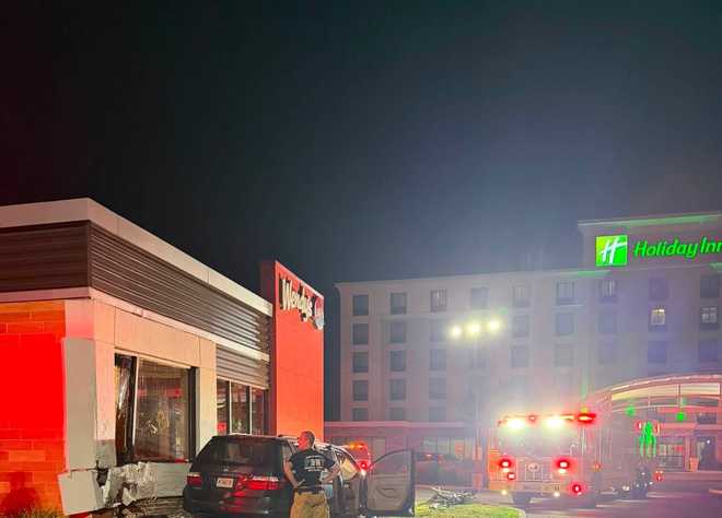 Charges pending after vehicle crashes into Dauphin County Wendy's ...