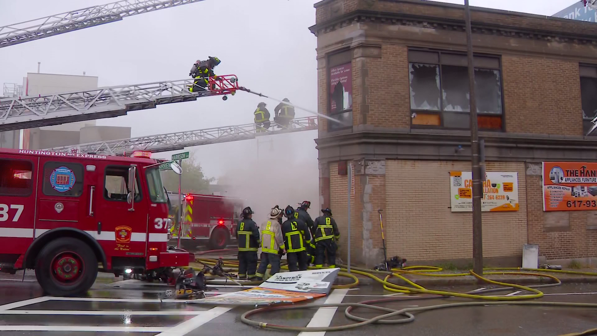 6-alarm fire damages 100-year-old commercial building in Boston - WCVB