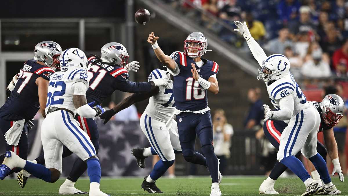 Colts backup QB Anthony Richardson runs for a TD in 13-13 preseason tie with Patriots