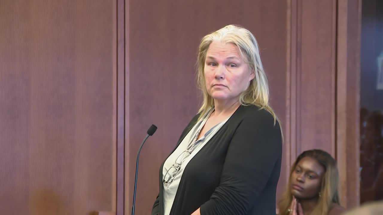 Woman accused of recording Lindsay Clancy trial jury outside courthouse