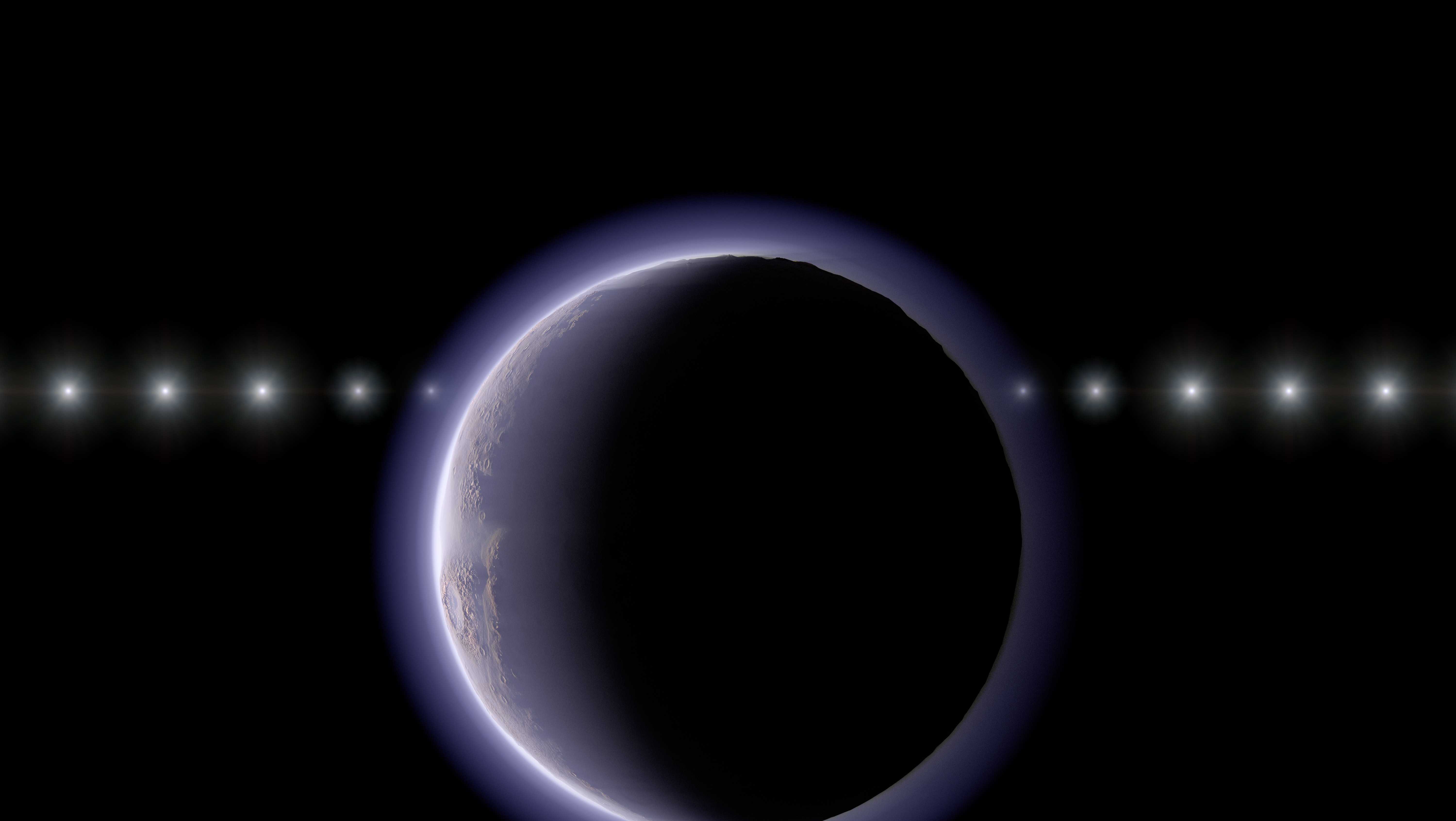 Astronomers believe they've detected an atmosphere around a tiny, icy world beyond Pluto