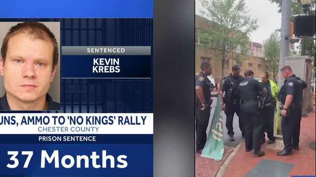 Chester County man sentenced for bringing weapons to rally