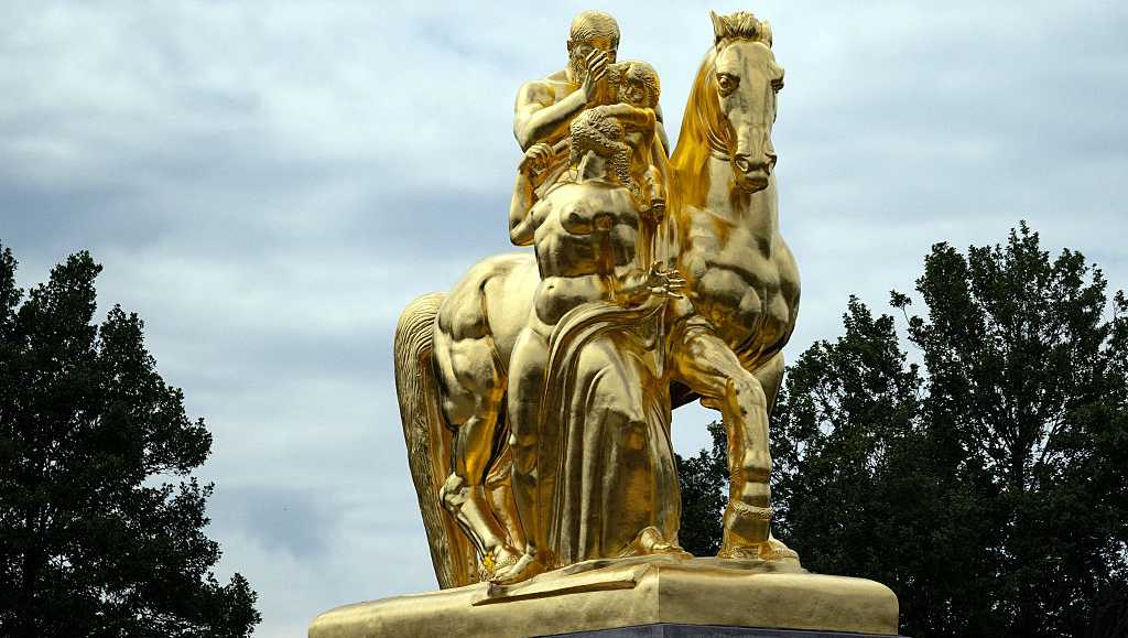 Iconic DC statues get golden makeover in latest Trump project