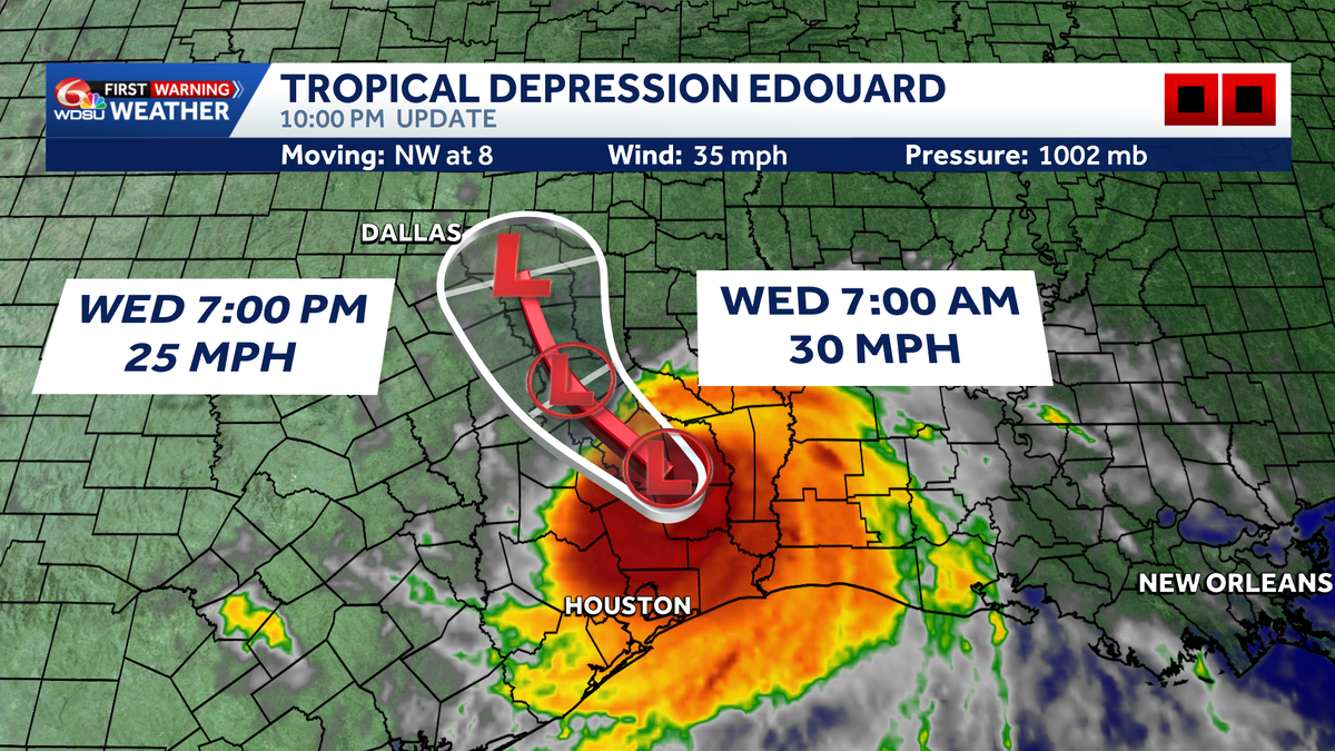 Edouard Weakens, but Flooding and Outages Grip Southeast Texas