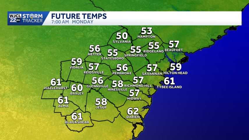Slight cooldown and more rain chances in the forecast for Southeast GA ...