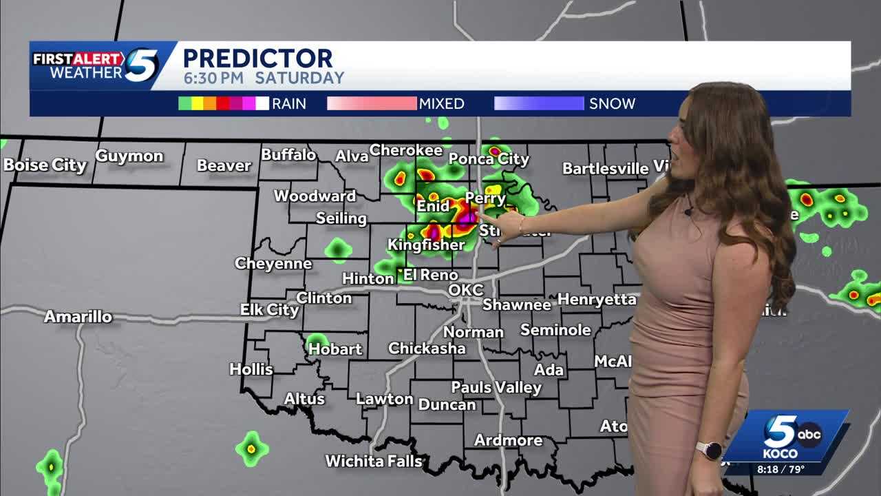 Severe thunderstorm watch issued for much of Oklahoma Saturday - KOCO
