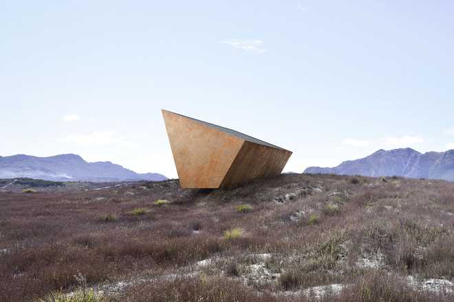 A rendering of what the Earth's Black Box will look like once it's constructed in Tasmania, Australia.