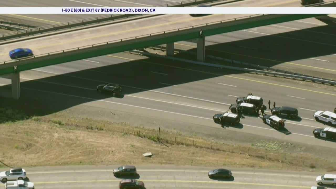 Driver detained after chase, standoff situation on I-80 in Dixon