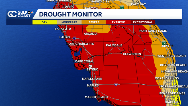 Drought conditions improve for parts of the Gulf Coast