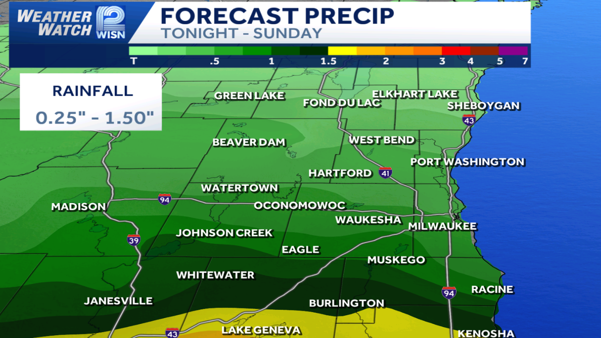 Wisconsin Weather Wisconsin weekend forecast: More rain late Saturday - WISN