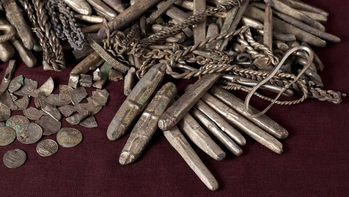 Denmark’s largest Viking Age silver hoard is discovered in a backyard