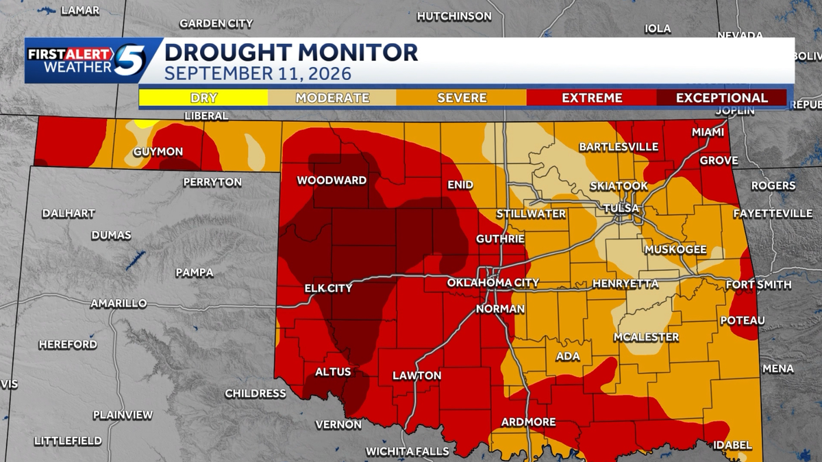 Rainfall offers relief to parts of Oklahoma, but drought challenges remain