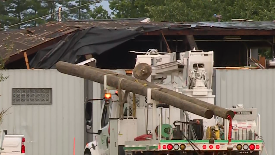INDIANA STORM DAMAGE | Homes, power poles damaged in southeast Indiana after storms