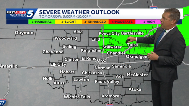 TIMELINE: More severe weather risks ahead for Oklahoma after wet weekend