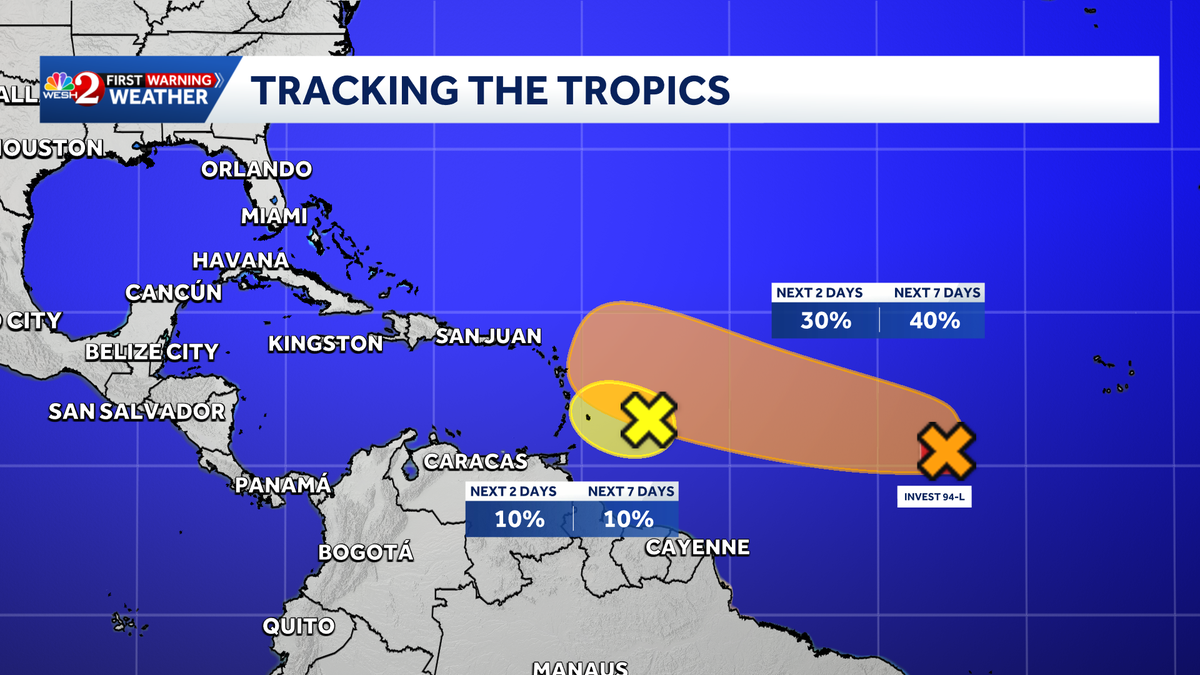 No Atlantic tropical cyclone formation forecast for near future, NHC says
