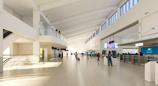 ﻿Rendering of new ticketing hall