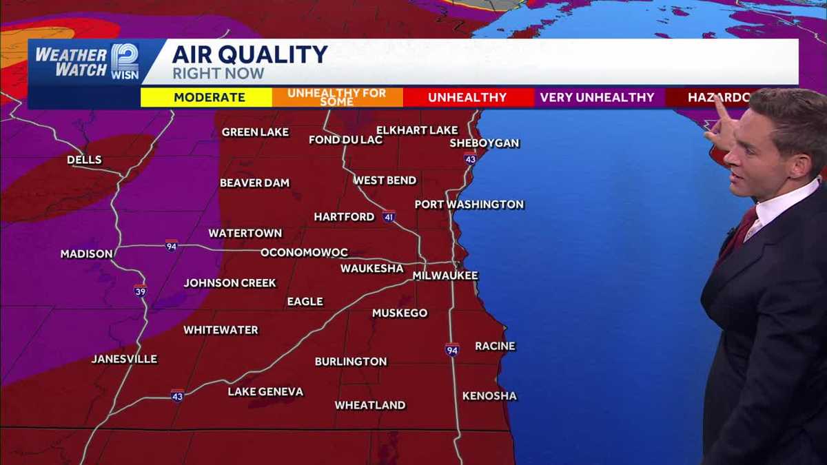 Wisconsin air quality alert remains hazardous as smoke blankets state