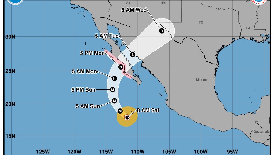 Hurricane Polo still forecast to track over New Mexico as tropical depression