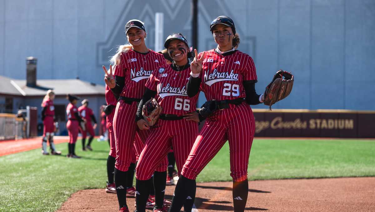 Two grand slams, 10-run fifth inning give Nebraska softball series win