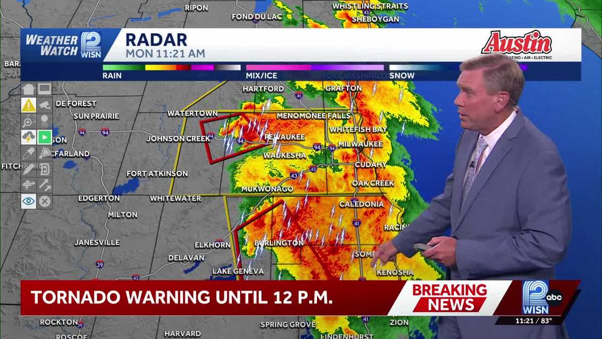 Tornado Warning issued for parts of southeast Wisconsin