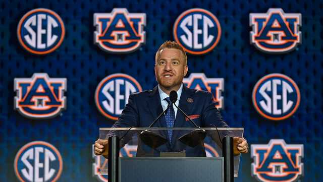 WATCH: Everything Alex Golesh and the Auburn Tigers said at SEC Media Days - WVTM