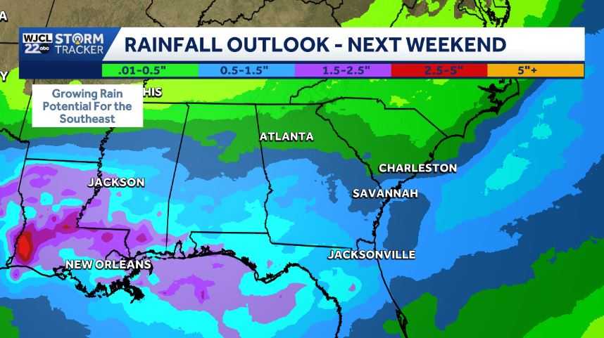 Slight cooldown and more rain chances in the forecast for Southeast GA ...