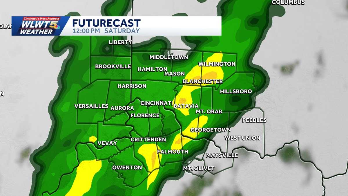 Monitoring showers and storms throughout Cincinnati earlier than temperature drop