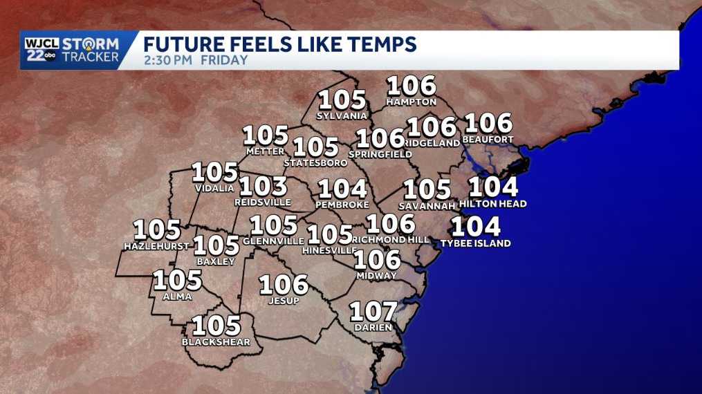 Impact Day: Hazy, hot and humid with highs near 100°