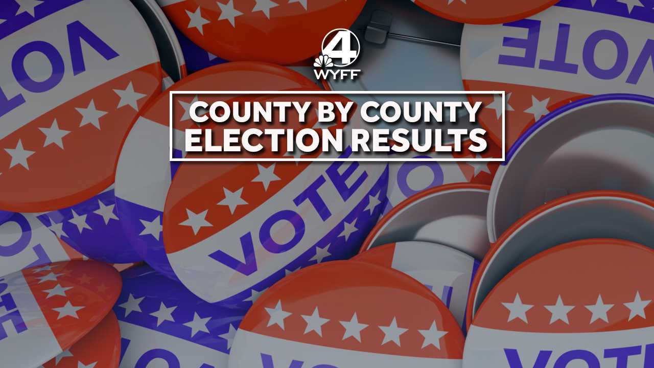 County-by-county local election results for Upstate area of South Carolina
