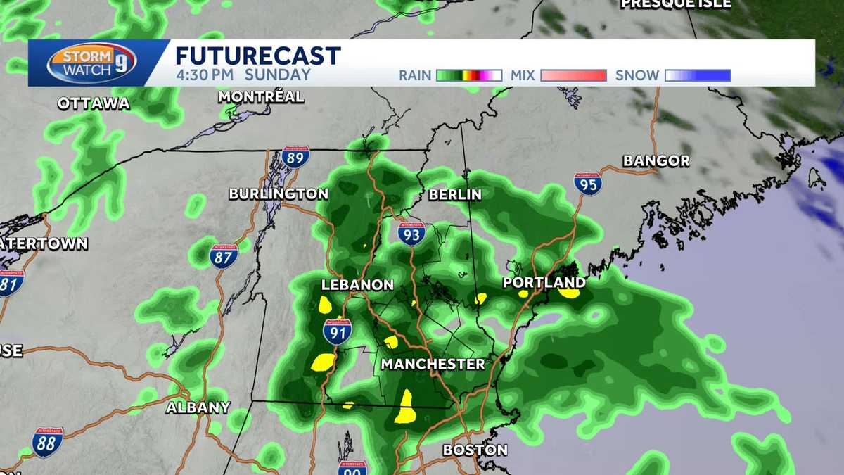 New Hampshire hourly weather: Track rain over Memorial Day