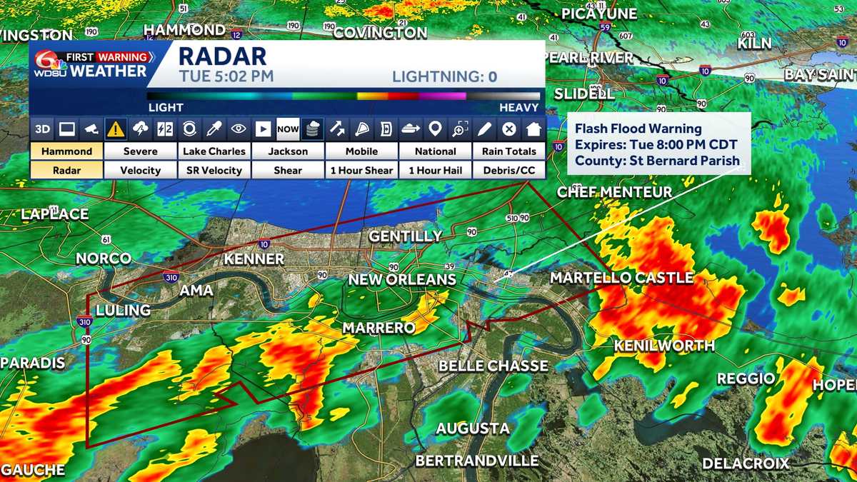Flash Flood Warnings in effect for portions of Tangipahoa & Washington ...