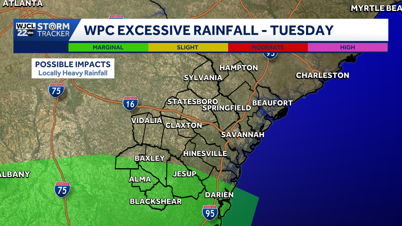 Isolated showers & t-storms possible for Southeast Georgia and the ...