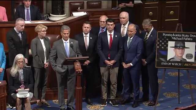 Rep. Meuser leads moment of silence at U.S. Capitol to honor fallen state trooper