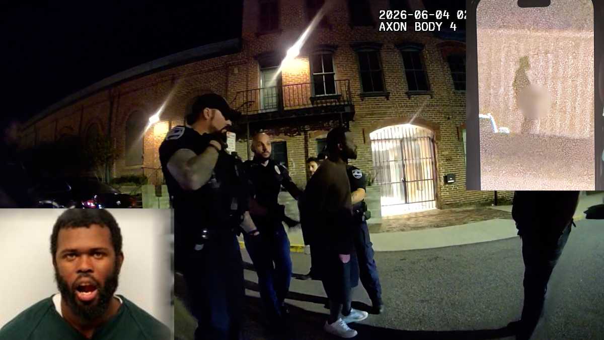 New bodycam shows accused Daffin Park attacker denying wrongdoing in previous arrest