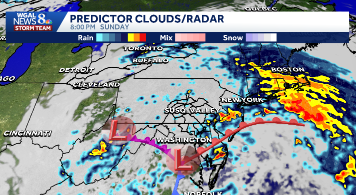 Light Intensity Drizzle Impact Sunday: Widespread light to moderate rain, breezy & cool - WGAL