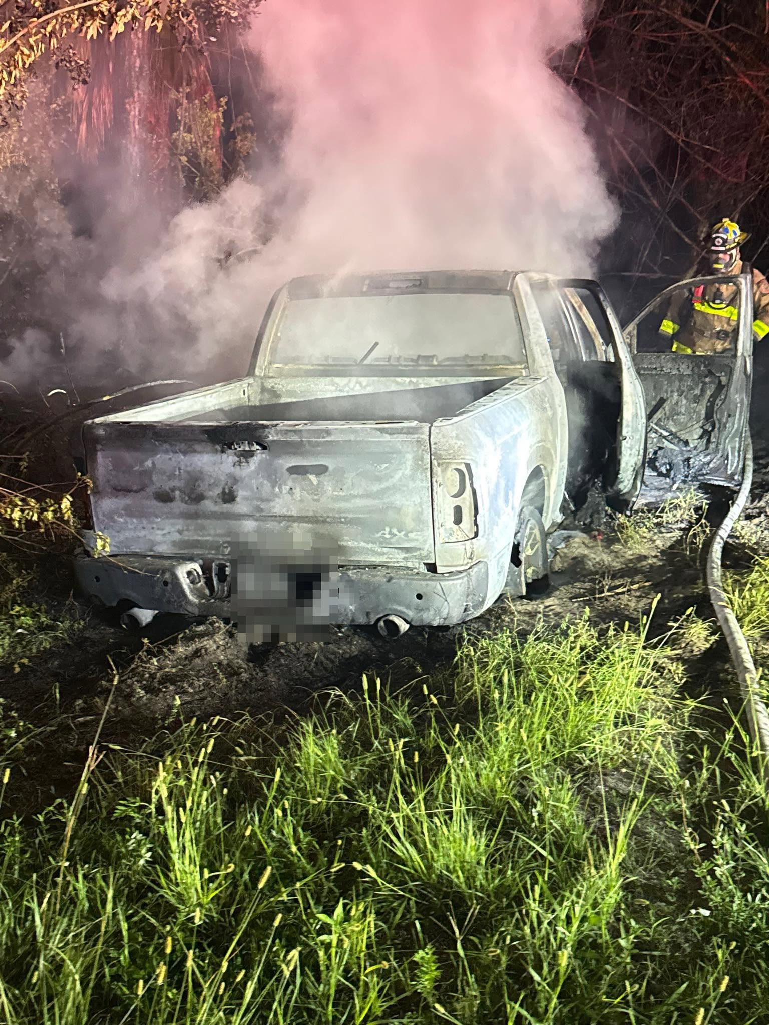 Driver found dead in burning vehicle in Martin County; investigation ongoing