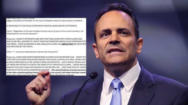 Email from Matt Bevin's account forcefully denies claims made by his son