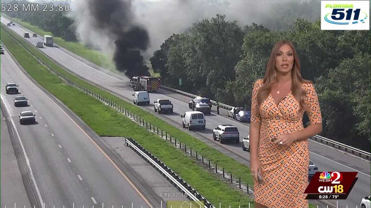 Video: Car goes up in flames on SR-528 in Orange County