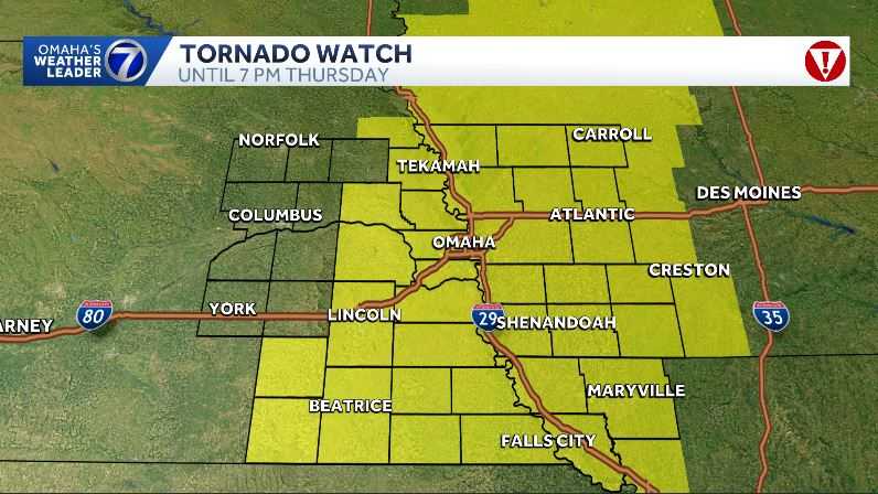 Omaha weather: Tornado watches and warnings issued for parts of eastern Nebraska, western Iowa
